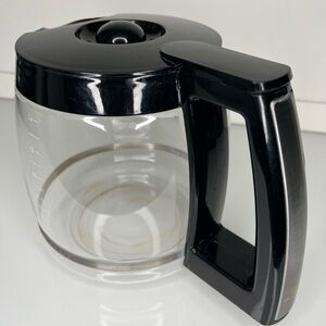 Cuisinart Coffee Pot Glass Carafe Replacement- 14 Cup - Silver Handle (W/ LID)